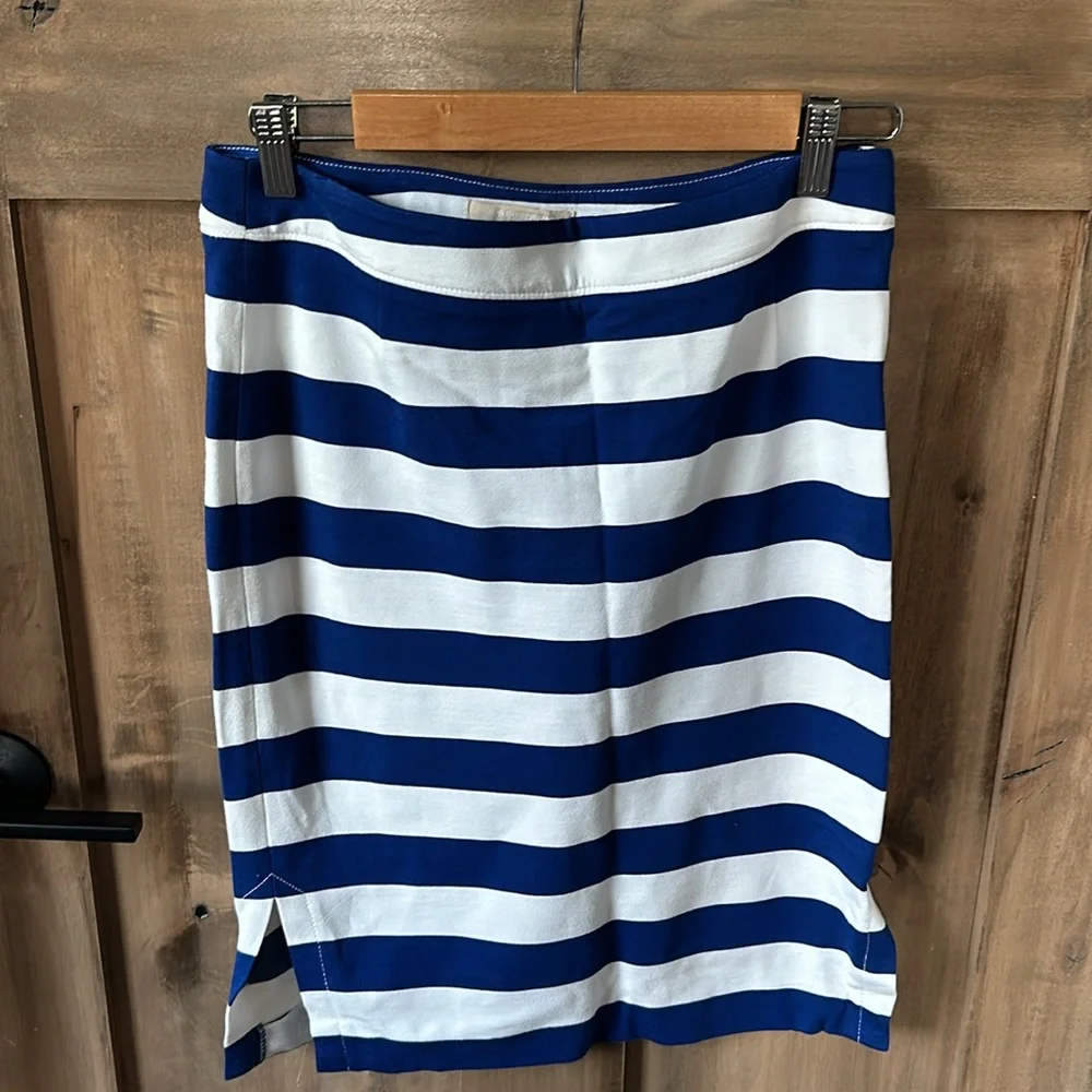 Banana Republic Striped Stretch Pencil Skirt
